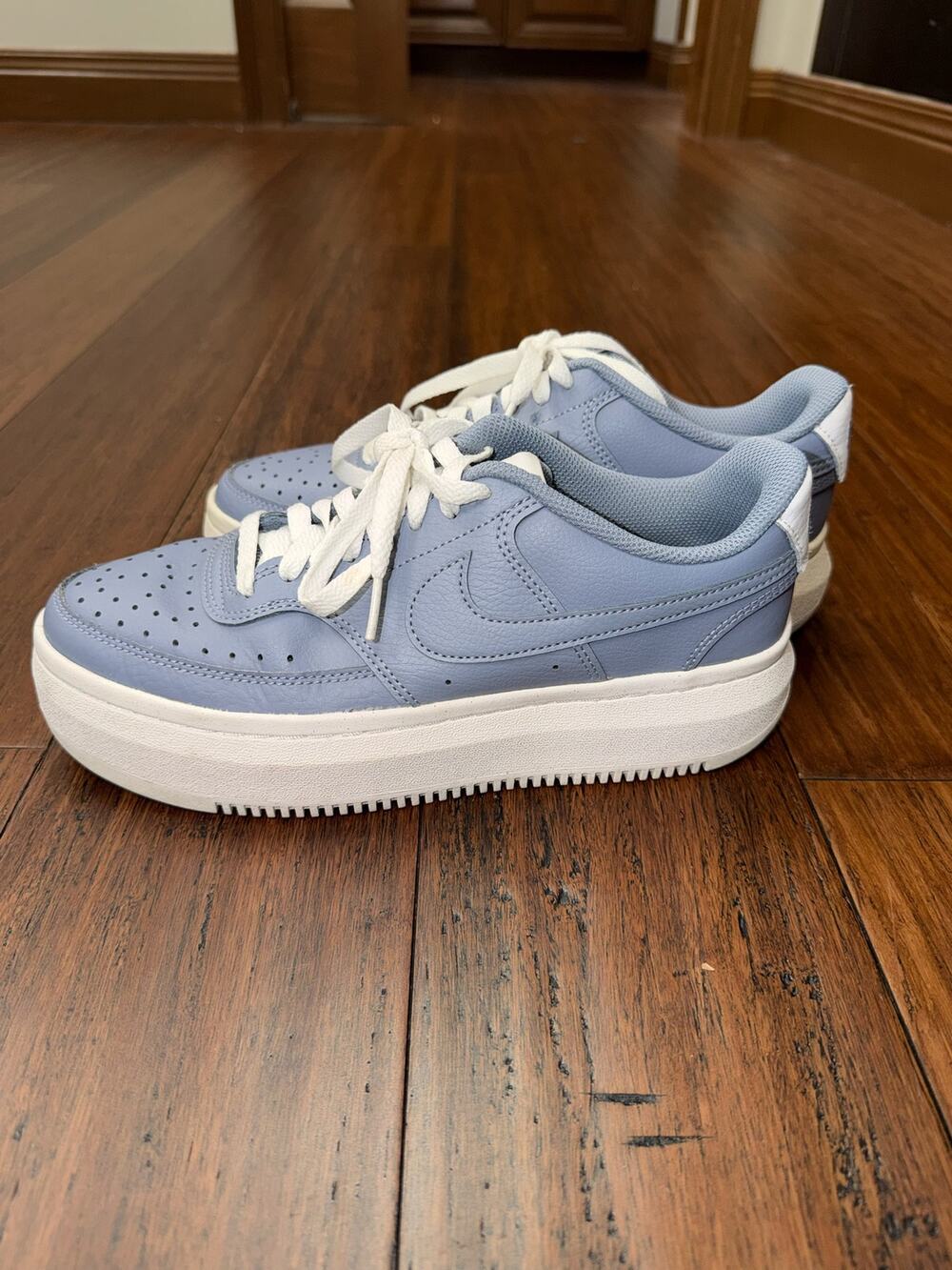 9.5  Nike Women's Court Vision Alta Blue Ashen Slate